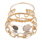 Boho Gold Bracelet Pack - 4 PC Set